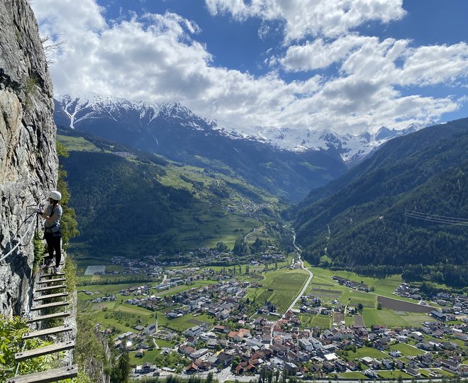 „Quarzit Wand Burg Laudeck“ Klettersteige in Ladis